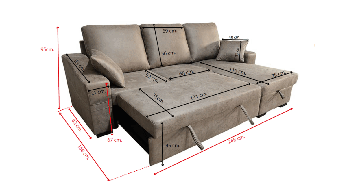 Chaiselongue Reversible Cama Arrastre Corea - Зображення 4