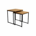 Juego 2 Mesas Auxiliares Cuadradas Austral